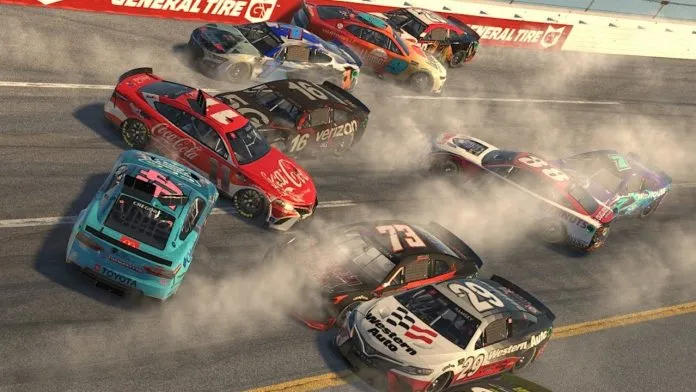 nascar crashing