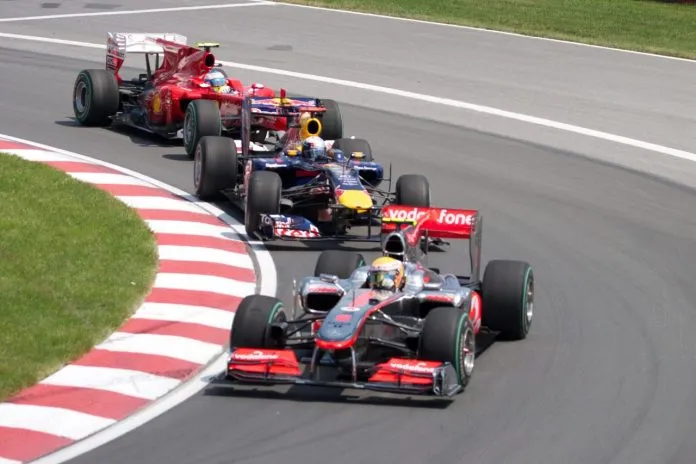 2010 Canadian GP opening lap 2010 Canadian GP opening lap