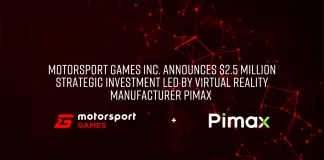 Motorsport Games Inc. Announces 2.5 Million Strategic Investment led by Virtual Reality Manufacturer Pimax