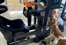 Nobody prepares you for building your first simracing cockpit cockpit dog