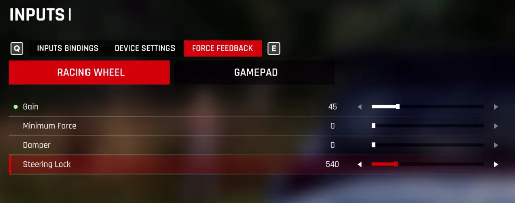 acr wheelbase settings 1