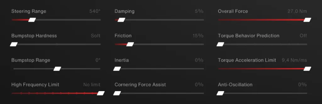 acr wheelbase settings