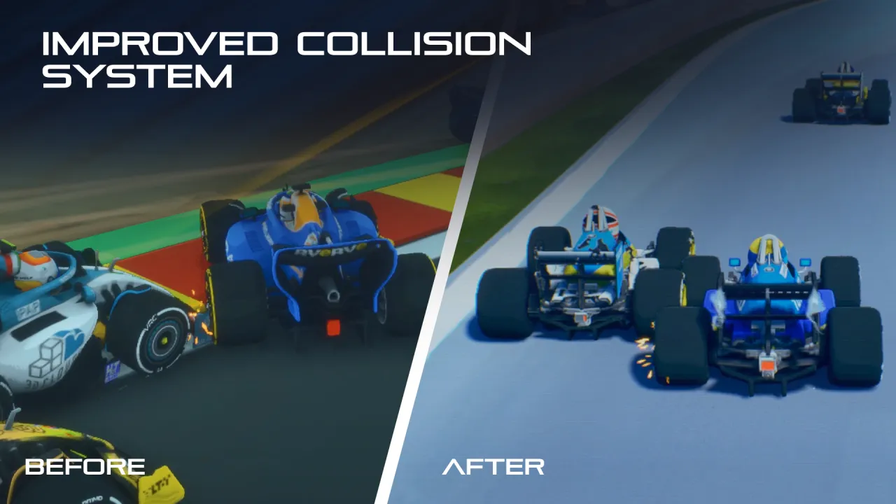 Formula Legends Improved Collision System