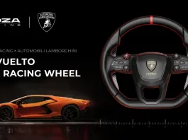 MOZA Racing Presents a Lamborghini Revuelto Steering Wheel and SRP2 Pedals moza revuelto