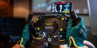 REVOSIM and Aston Martin F1 unveil a new premium customization kit REVOSIM RS Pure Direct Drive Aston Martin Aramco F1