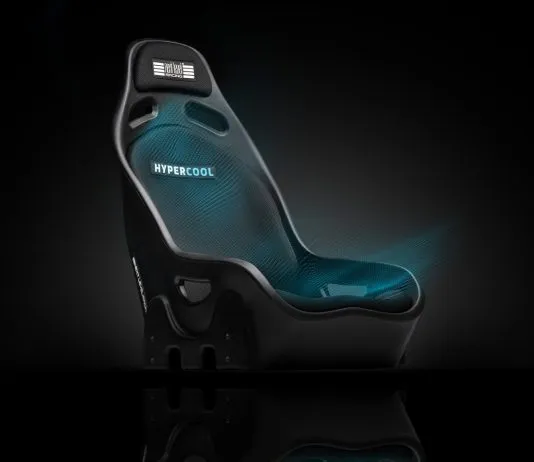 Next Level Racing Launches the ES1 HYPERCOOL: The First Ventilated Sim Racing Bucket Seat Next Level Racing ES1 Hupercool Sim Racing Seat 5