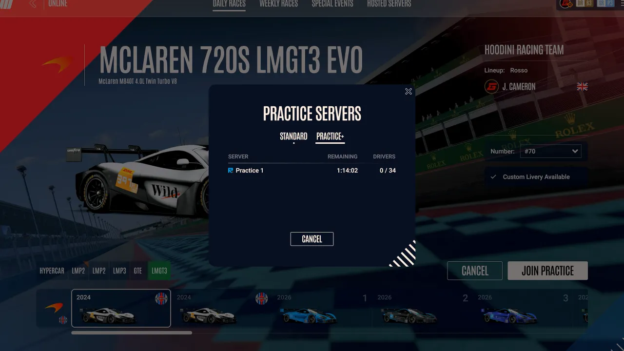 le mans ultimate racecontrol update 1.4