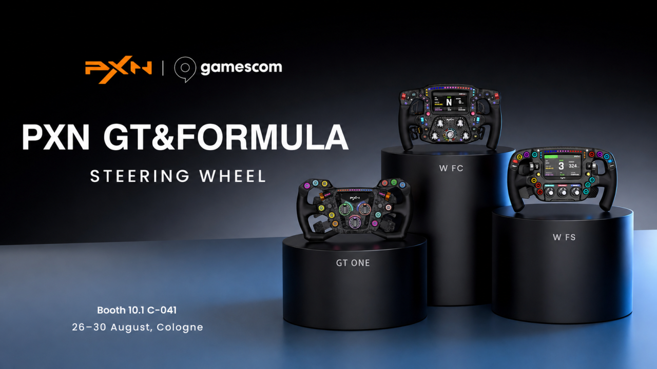 PXN Reveals New W FC and W FS Formula Wheels Ahead of Gamescom 2026 PXN Reveals New W FC and W FS Formula Wheels Ahead of Gamescom 2026