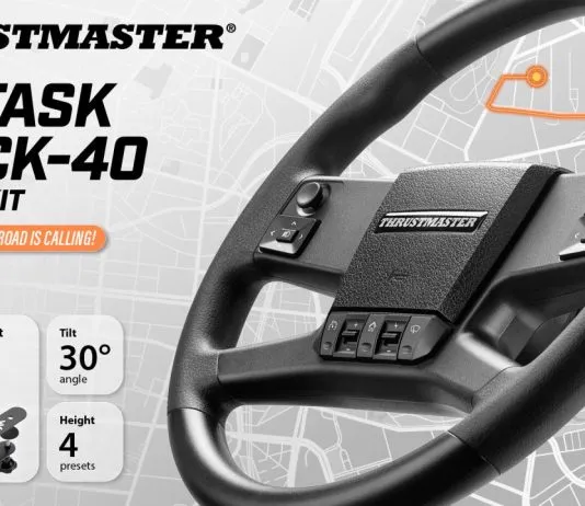 Thrustmaster Reveals 40 cm SimTask Truck-40 Wheel for October 2026 SimTask Truck 40 Add On Kit