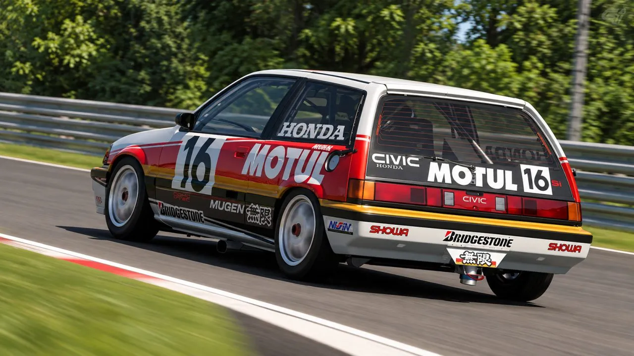 Honda MUGEN MOTUL CIVIC Si Race Car '87